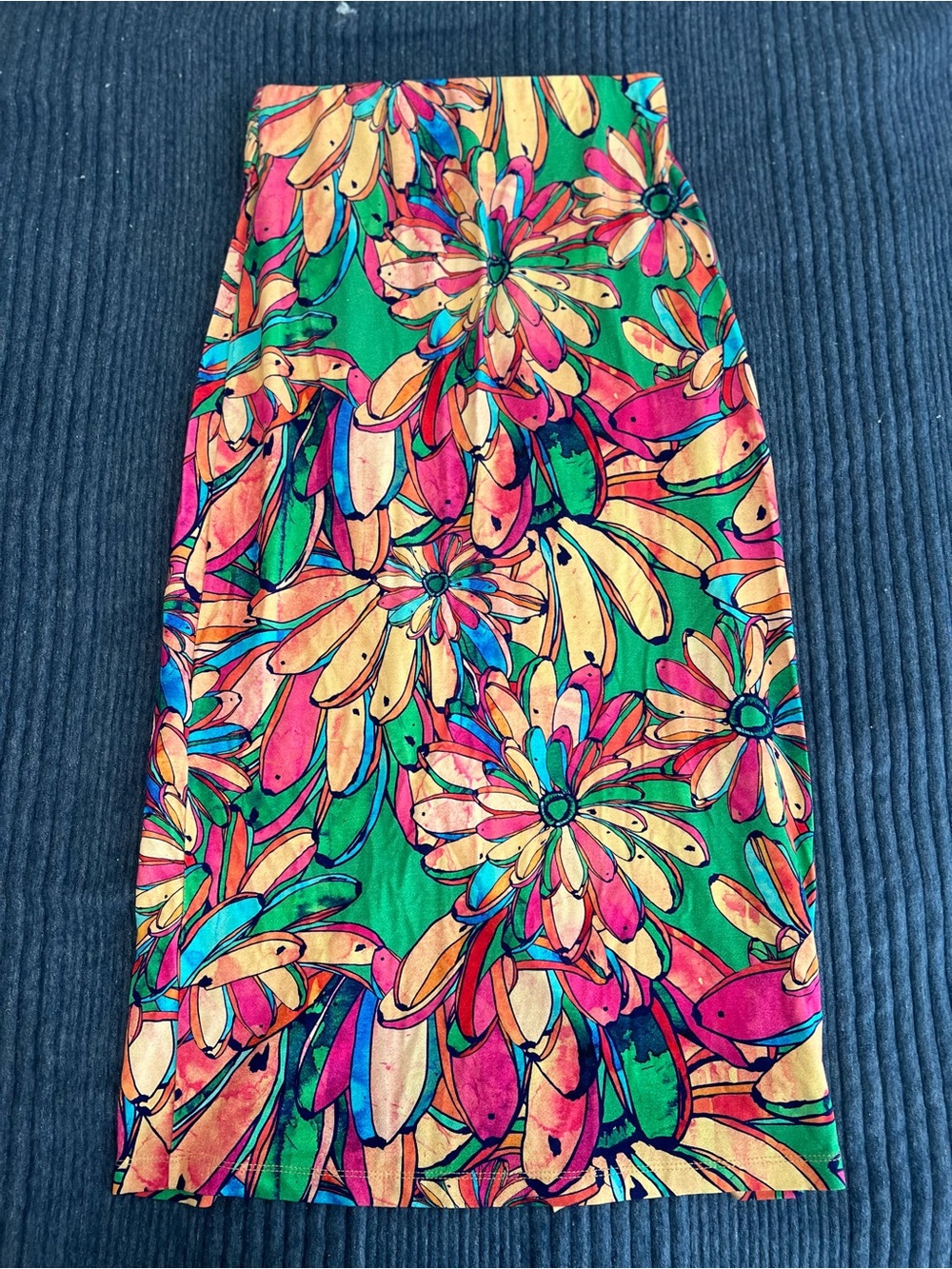 FARM Rio Banana Floral Faux Wrap Skirt | Size Small - Picture 4 of 6